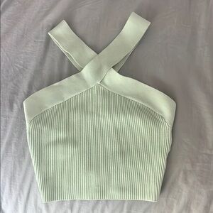 Aritzia Babaton Sculpt Knit Halter Top 💚